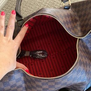 LV lookalike travel bag